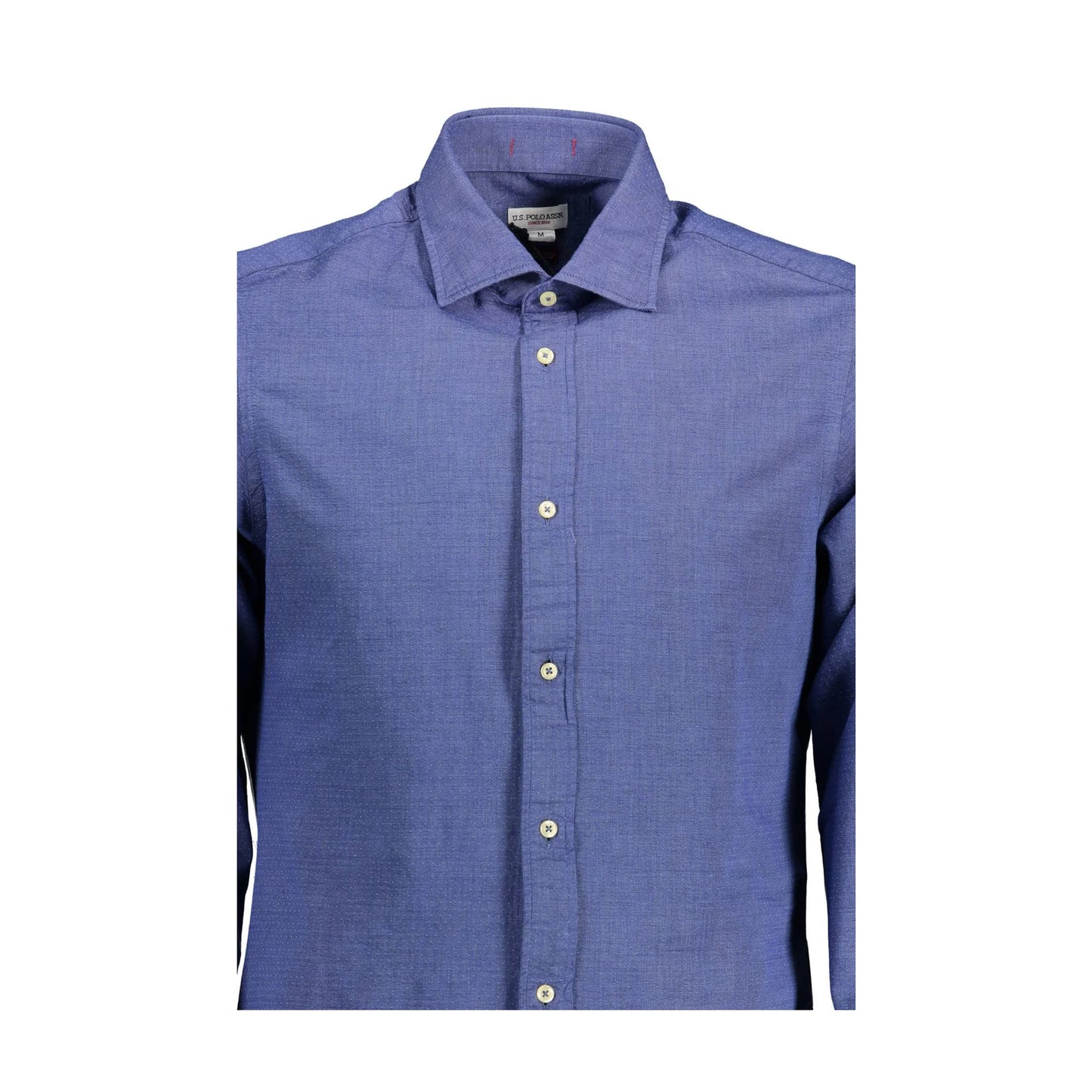 U.S. Polo Camicia Maniche Lunghe Uomo Blu Ricamo Camicie - vista 2
