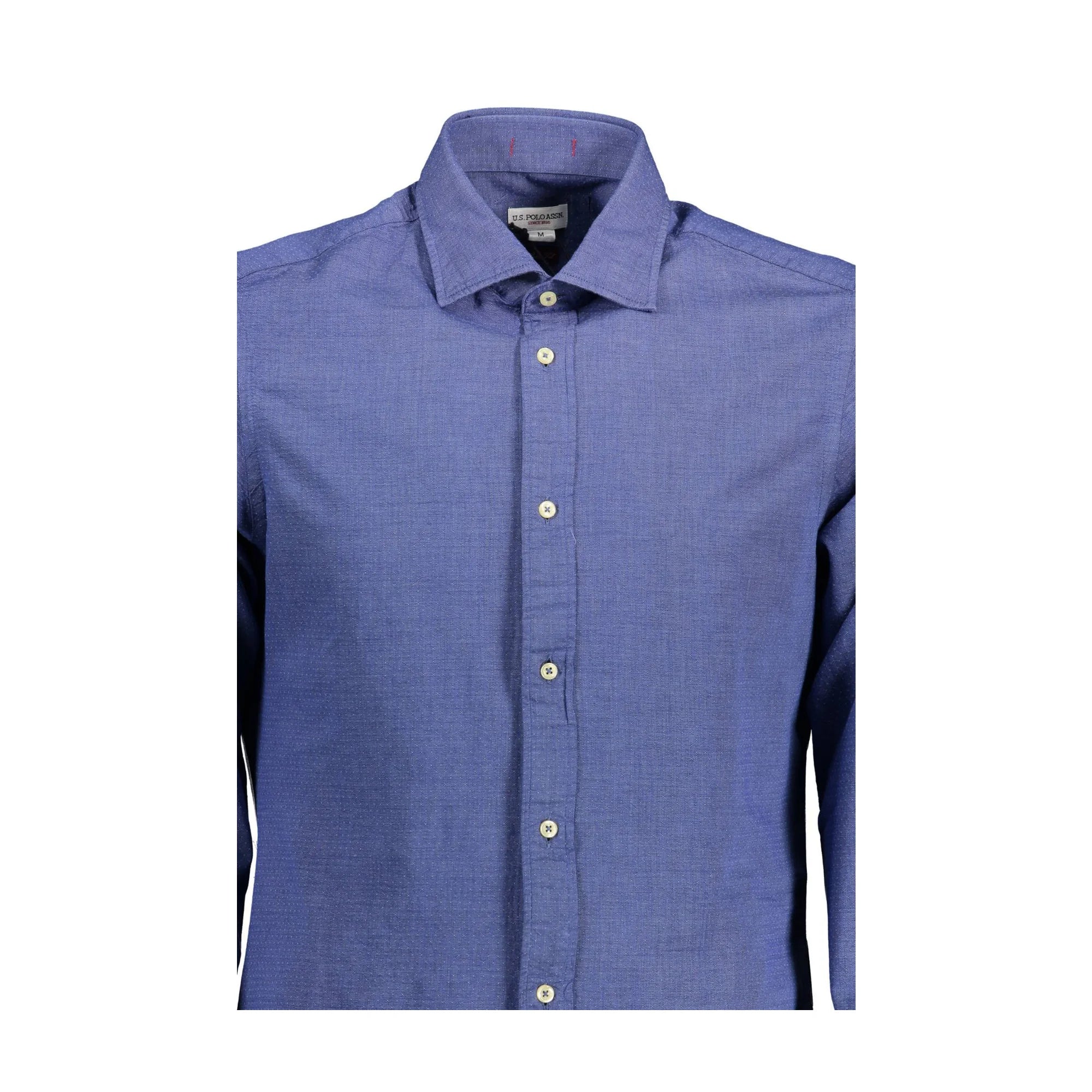U.S. POLO CAMICIA MANICHE LUNGHE UOMO BLU