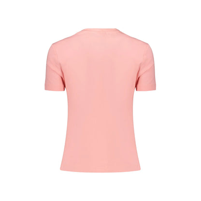 GUESS JEANS T-SHIRT MANICHE CORTE DONNA ROSA