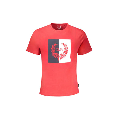 Gian Marco Venturi T-Shirt Maniche Corte Uomo Rossa Stampa Logo Rosso - foto prodotto