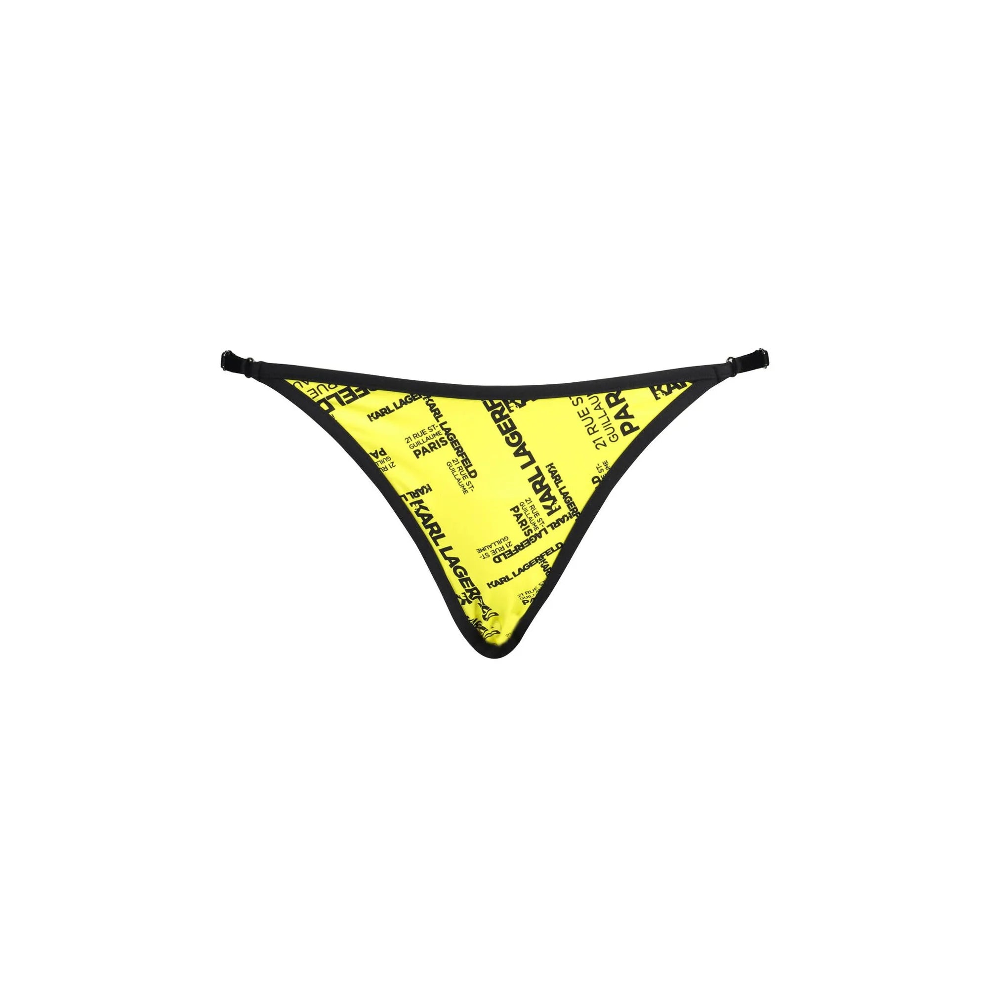 Karl Lagerfeld Beachwear Costume Mare Donna Giallo Logo - foto prodotto