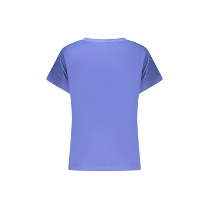 North Sails T-Shirt Maniche Corte Donna Blu Stampa in Rilievo - vista 2