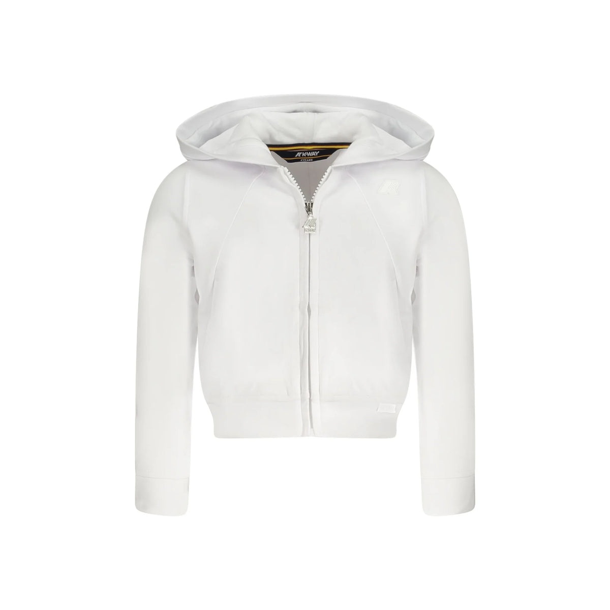 K-WAY FELPA CON ZIP BAMBINA BIANCO