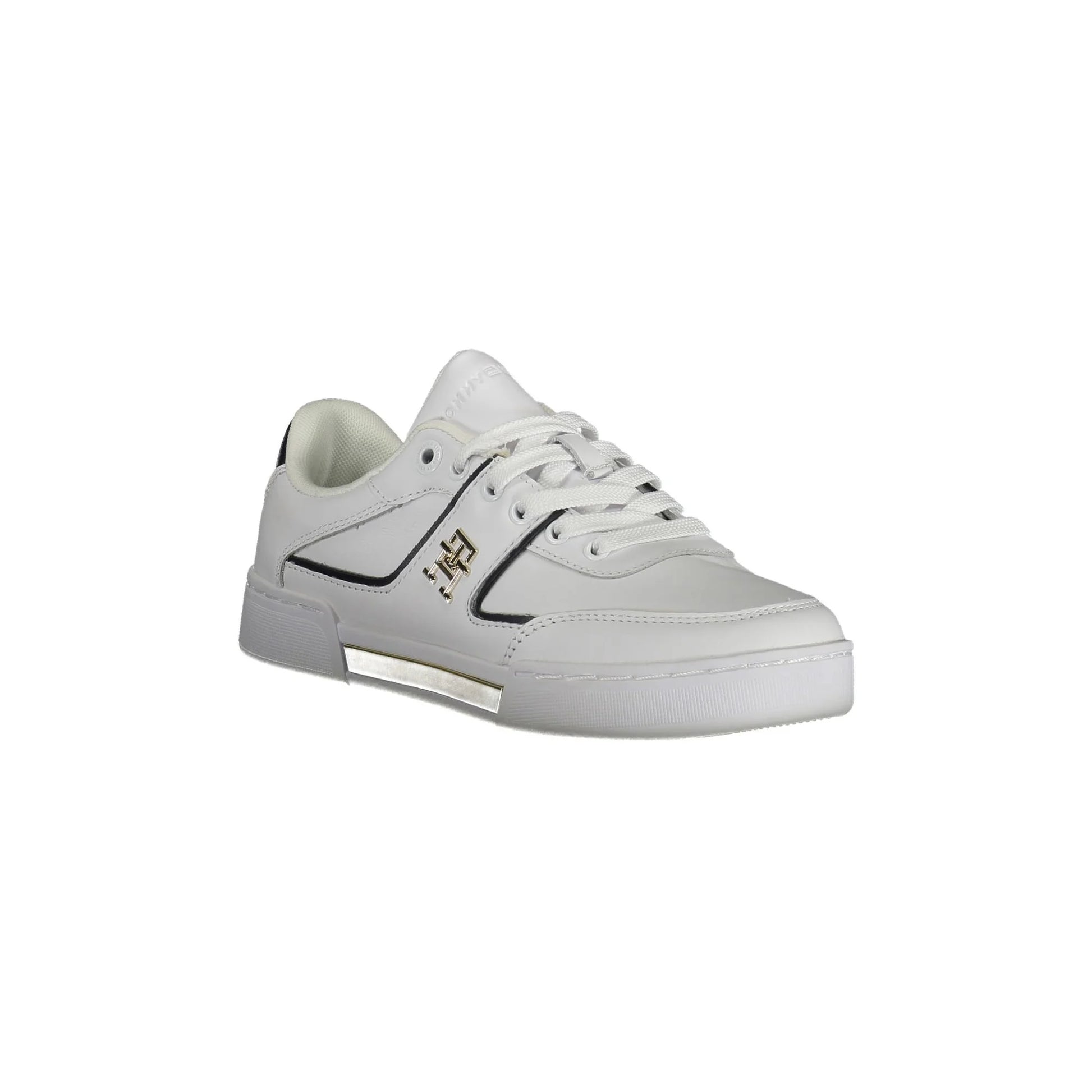 TOMMY HILFIGER Scarpe Sneakers Donna Bianche con Lacci e Logo bianco - vista 2