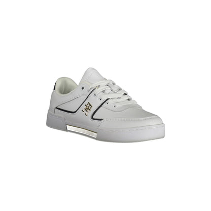 TOMMY HILFIGER Scarpe Sneakers Donna Bianche con Lacci e Logo bianco - vista 2