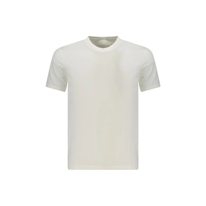 Guess Jeans T-Shirt Maniche Corte Uomo Bianca Stampa in Rilievo Logo Bianco - foto prodotto