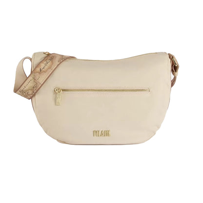 Borsa Donna a Tracolla Mezzaluna Alviero Martini 1A Classe – Nylon Eco Vibe Borse Beige - foto prodotto