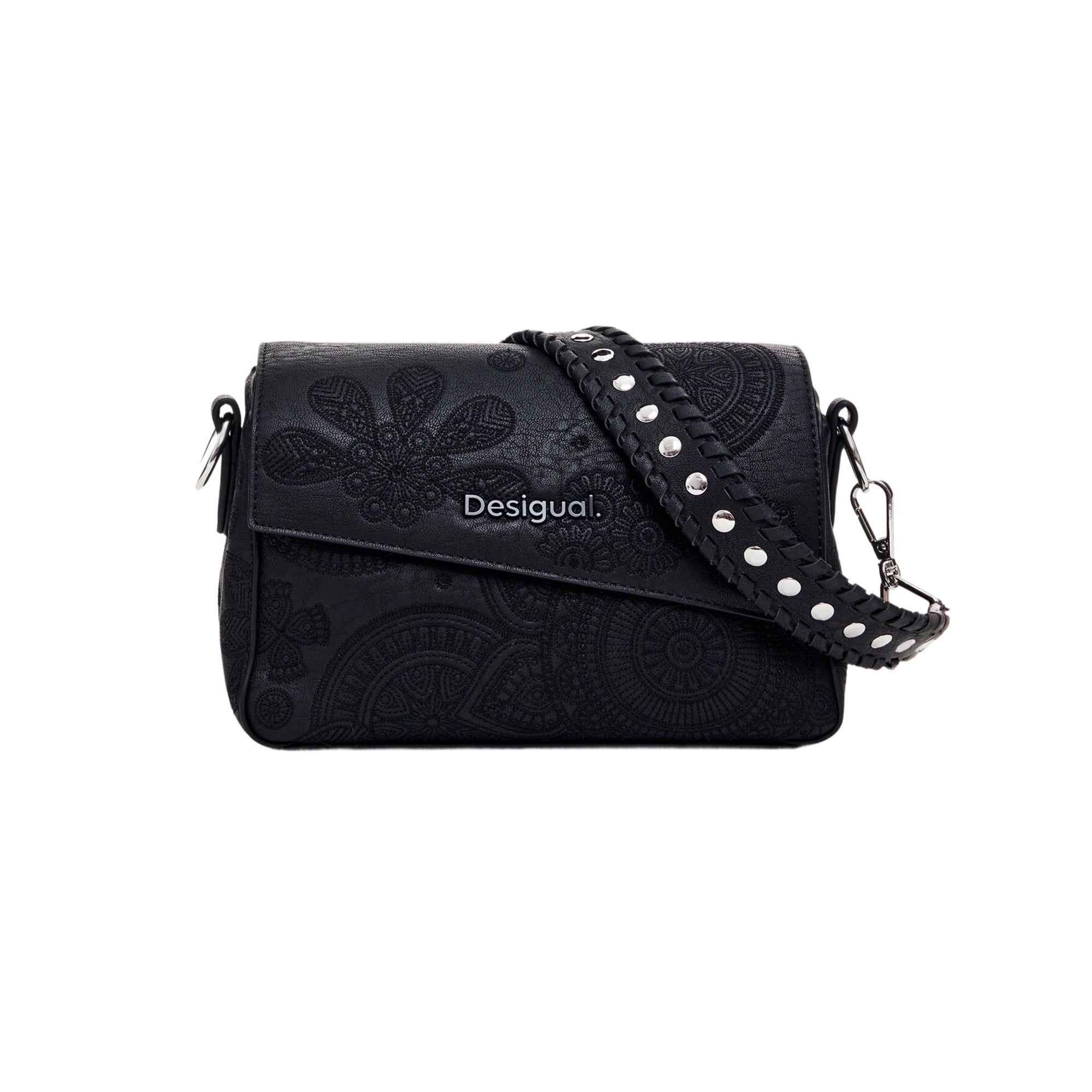 Borsa Donna Mini Desigual con Rilievi Mandala e Tracolla