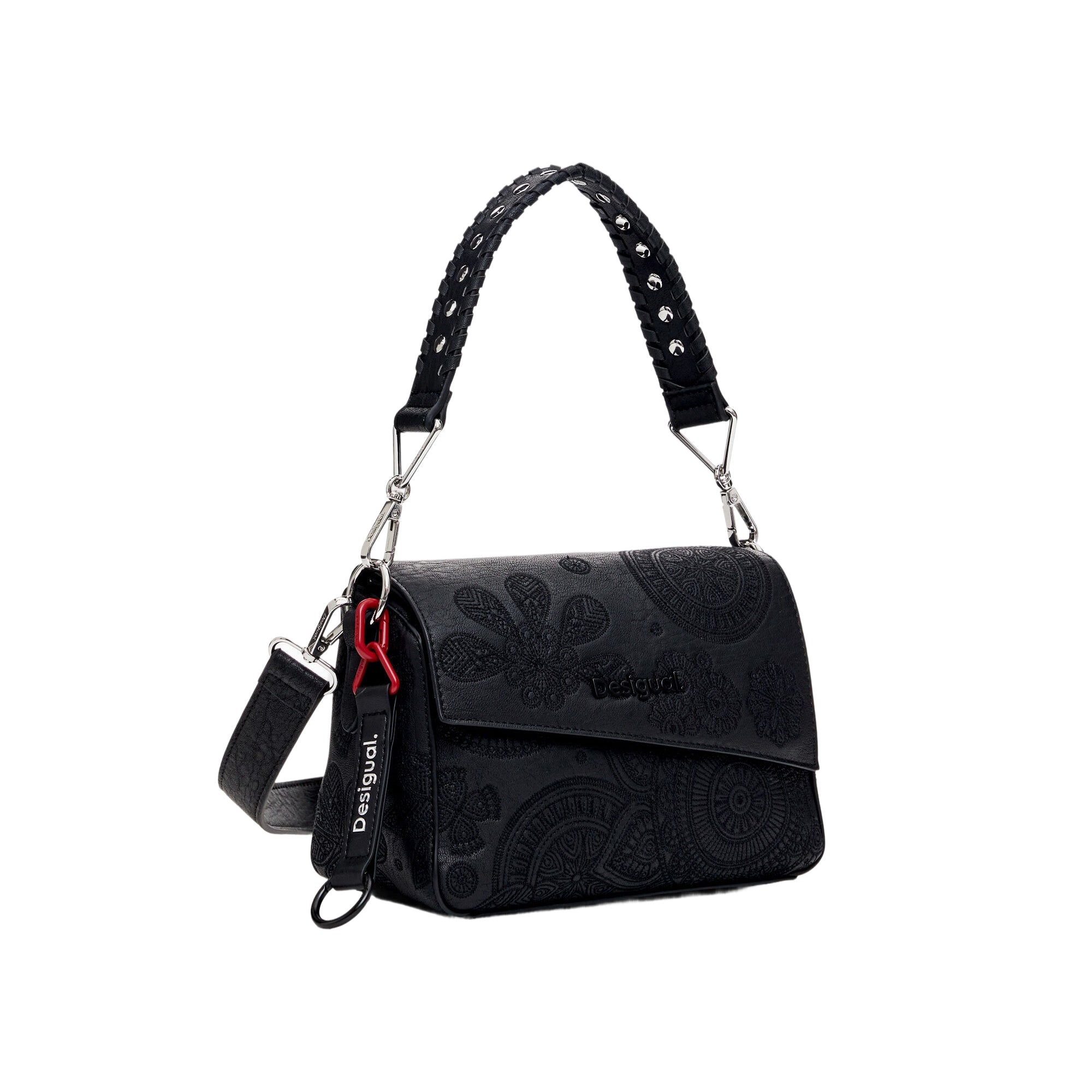 Borsa Donna Mini Desigual con Rilievi Mandala e Tracolla