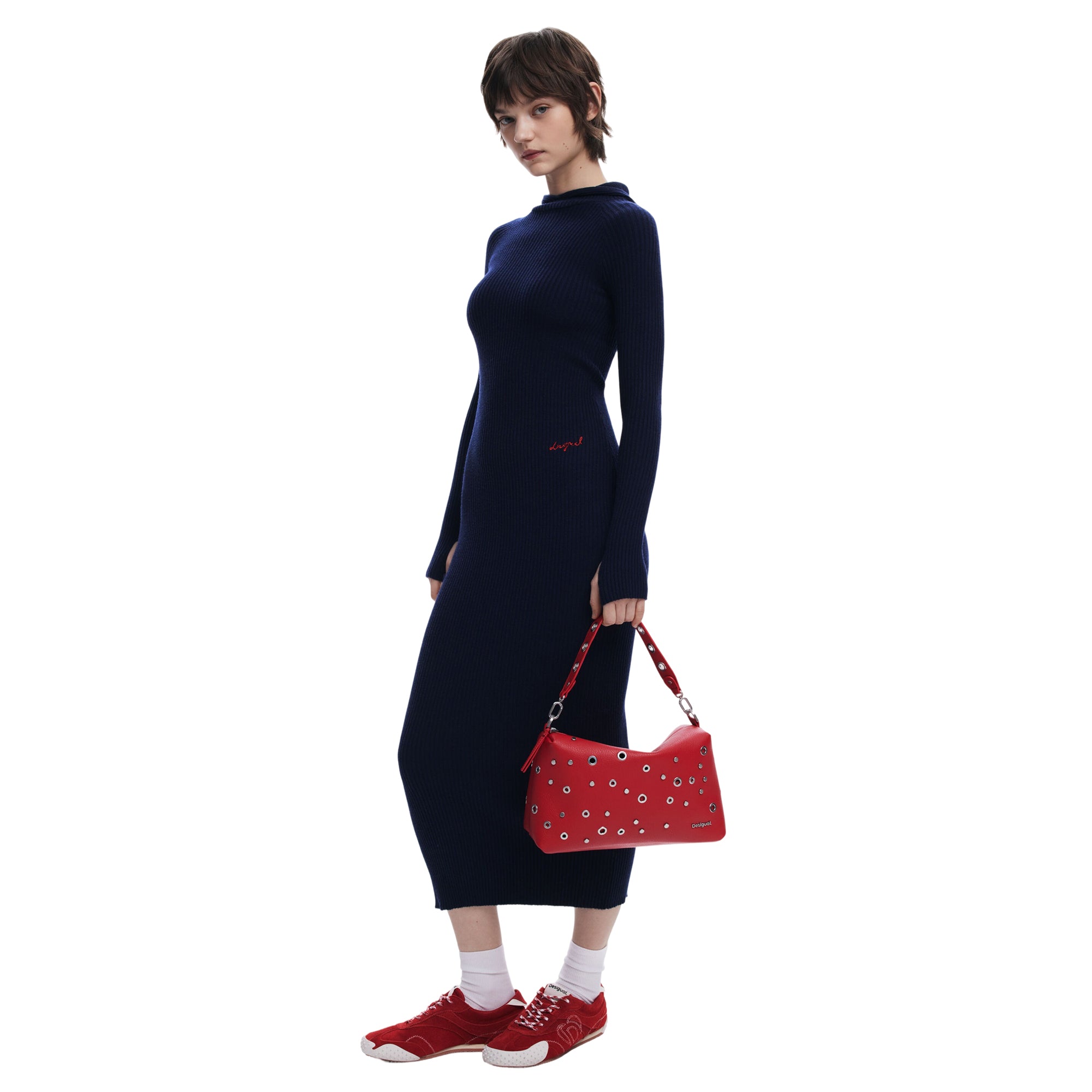 Borsa Donna a Mano Desigual con Borchie Colorate