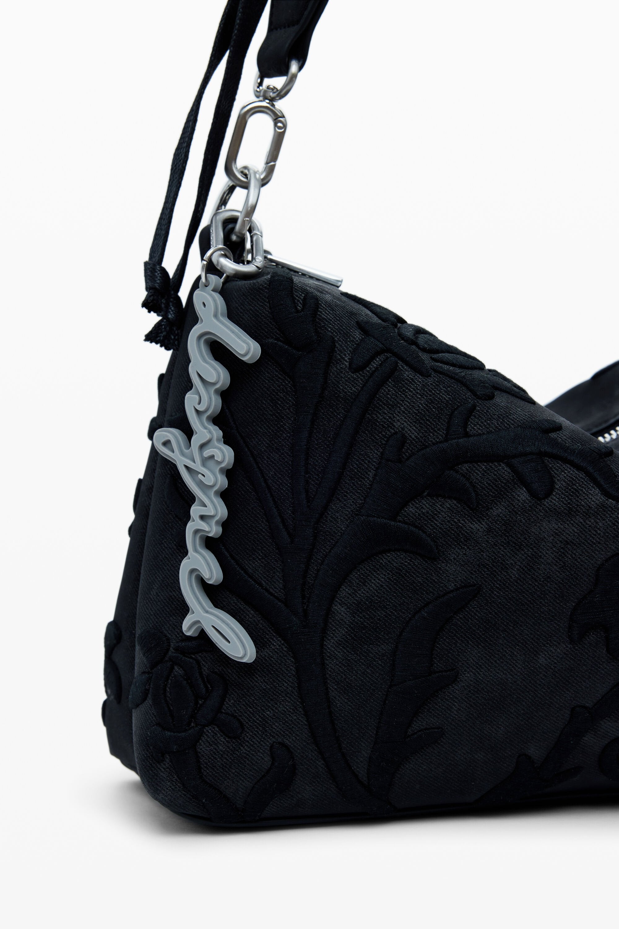 DESIGUAL Borsa Donna Nera a Spalla Romeo Floral Bergamo