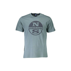 North Sails T-Shirt Kratki Rokavi Moški Zeleni Tisk Logotip