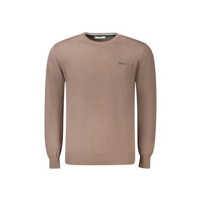 Guess Jeans Maglia Uomo Marrone Ricamo Maglie - foto prodotto