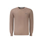 Guess Jeans Maglia Uomo Marrone Ricamo Maglie - foto prodotto