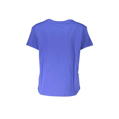 PATRIZIA PEPE T-SHIRT MANICHE CORTE DONNA BLU