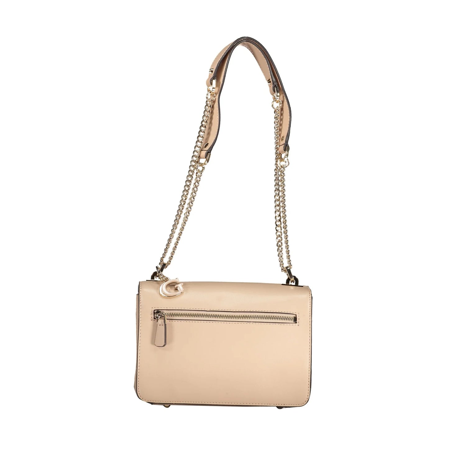 GUESS JEANS Borsa Donna Beige Eliette a Tracolla con Catena e Scomparti Multipli Borse - vista 2