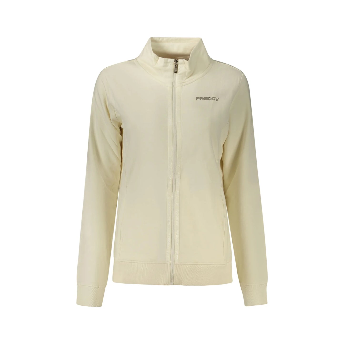 Freddy Felpa Maniche Lunghe Donna Bianca Zip Felpe Bianco - foto prodotto