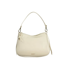 Coccinelle Borsa a Spalla Pelle Donna Bianca Logo