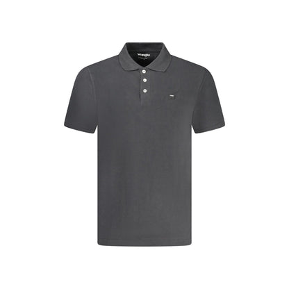 Wrangler Polo Maniche Corte Uomo Nera Logo Nero - foto prodotto