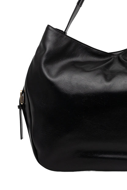 TWINSET Borsa Donna a Spalla Nera Hobo con Dettagli a Contrasto Borse nero - vista 3