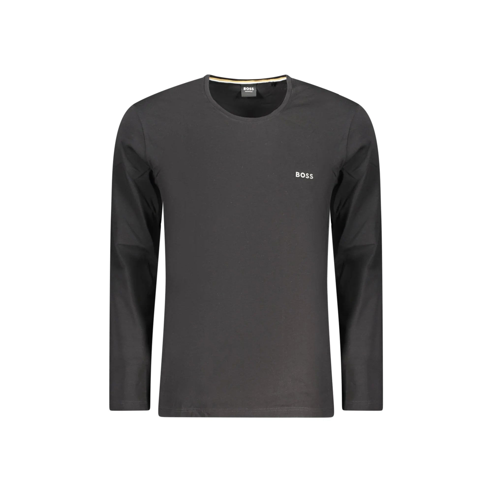 BOSS T-SHIRT MANICHE LUNGHE UOMO NERO