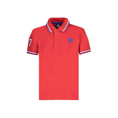 North Sails Polo Maniche Corte Bambino Rossa Stampa Logo