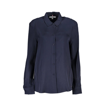 Tommy Hilfiger Camicia Maniche Lunghe Donna Blu Logo Camicie - foto prodotto