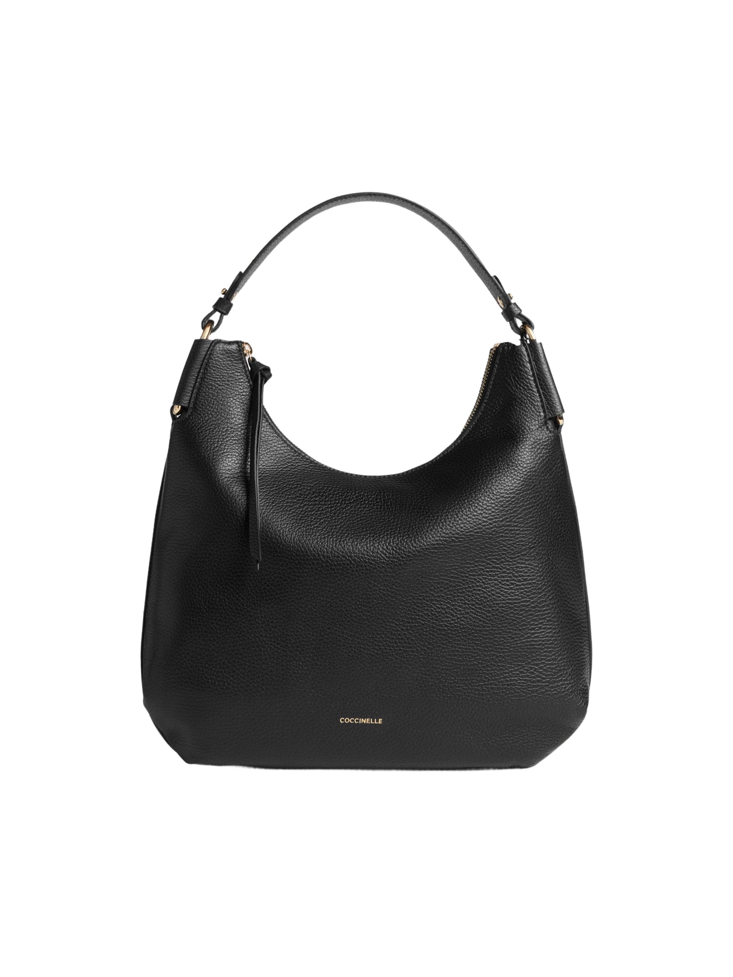 COCCINELLE Borsa Donna a Spalla Nera Rebekka Small in Vera Pelle