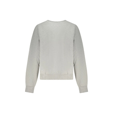 Calvin Klein Felpa Maniche Lunghe Donna Grigia Ricamo Felpe grigio - vista 2