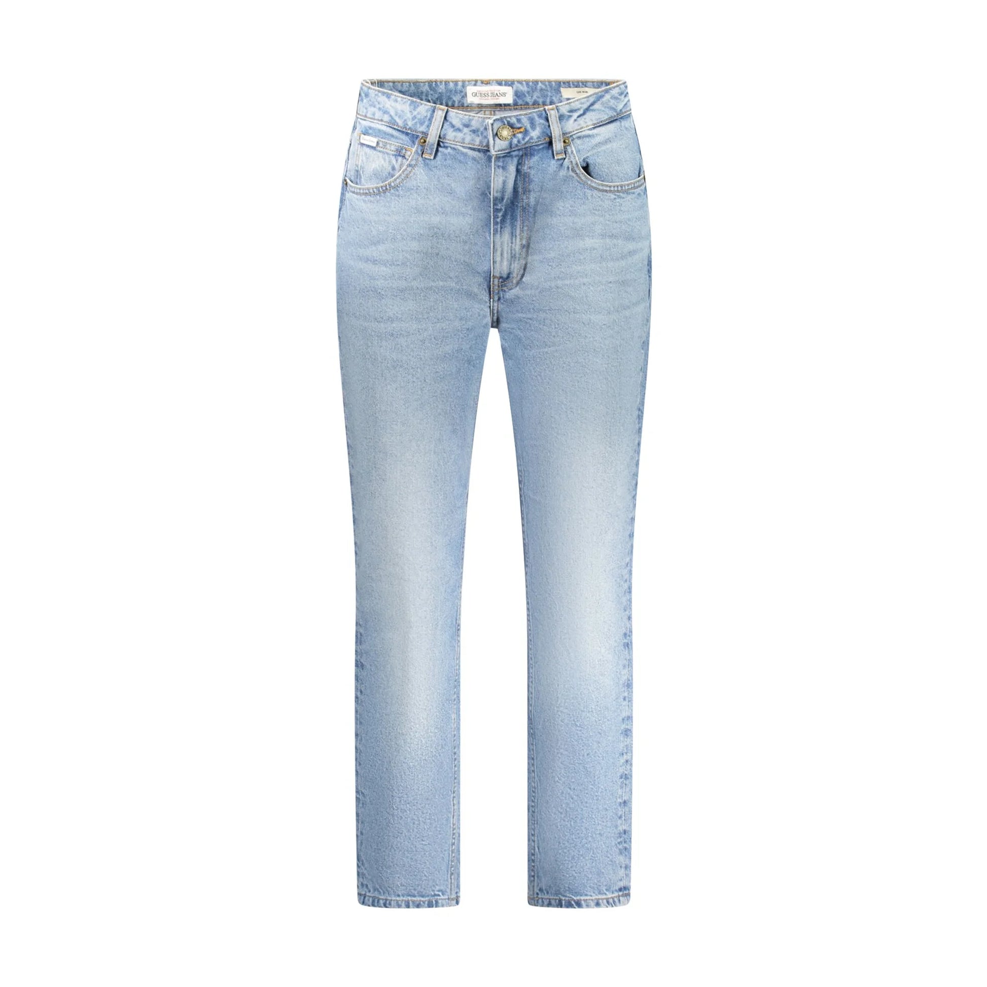 Guess Jeans Donna Azzurri Effetto Slavato Logo Azzurro - foto prodotto
