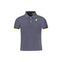 K-Way Polo Maniche Corte Bambino Blu Logo
