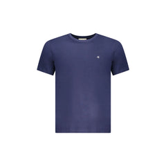 Calvin Klein T-Shirt Maniche Corte Uomo Blu Ricamo