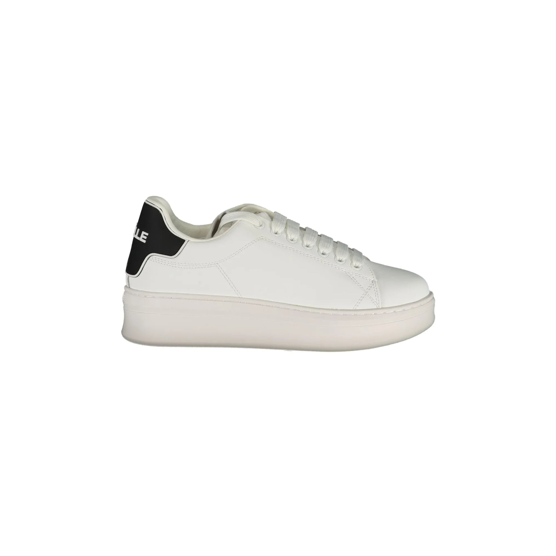 GAELLE PARIS Scarpe Sneakers Donna Bianco con Doppio Laccio Loggato - foto prodotto