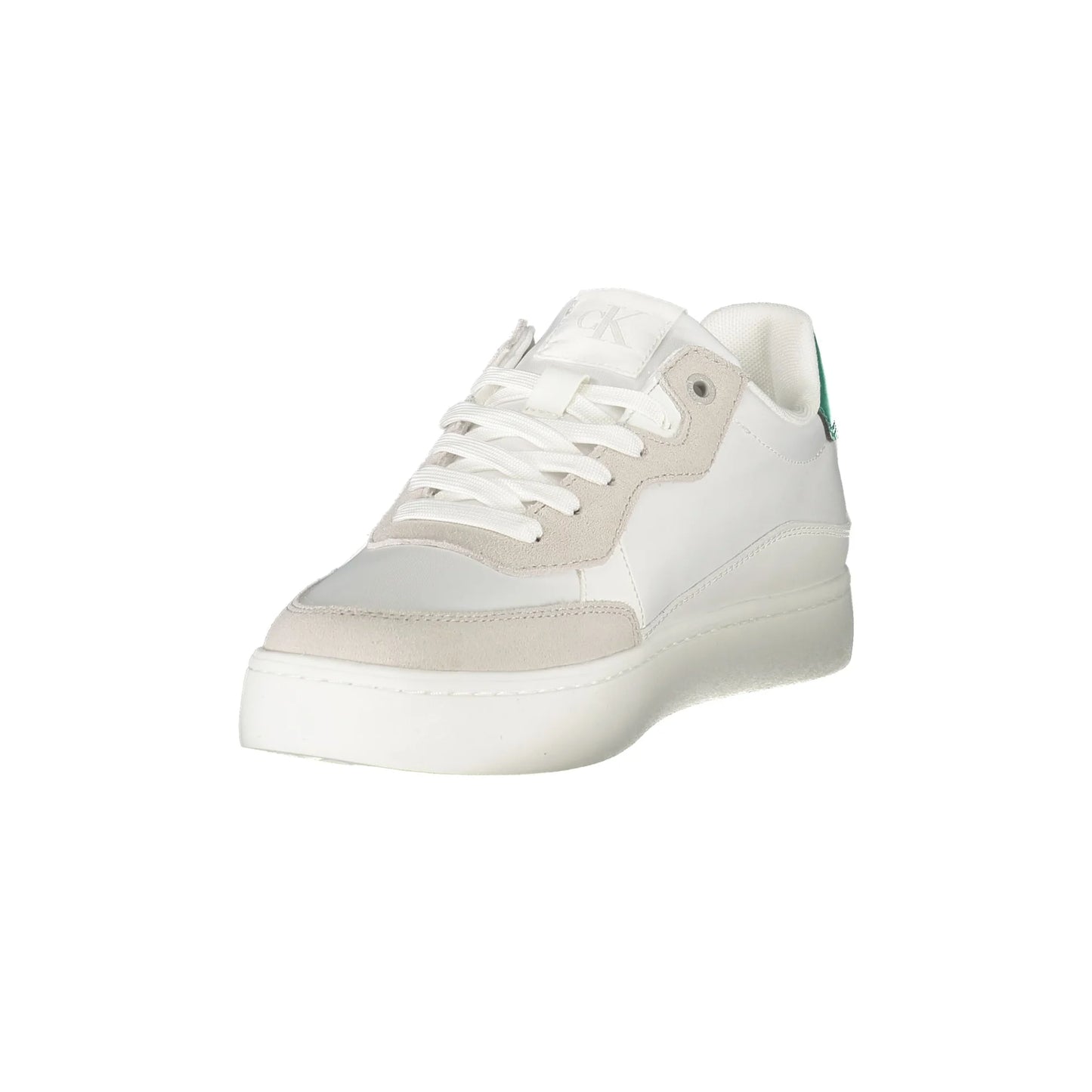 CALVIN KLEIN Sneakers Uomo Bianche con Lacci e Dettagli bianco - vista 3