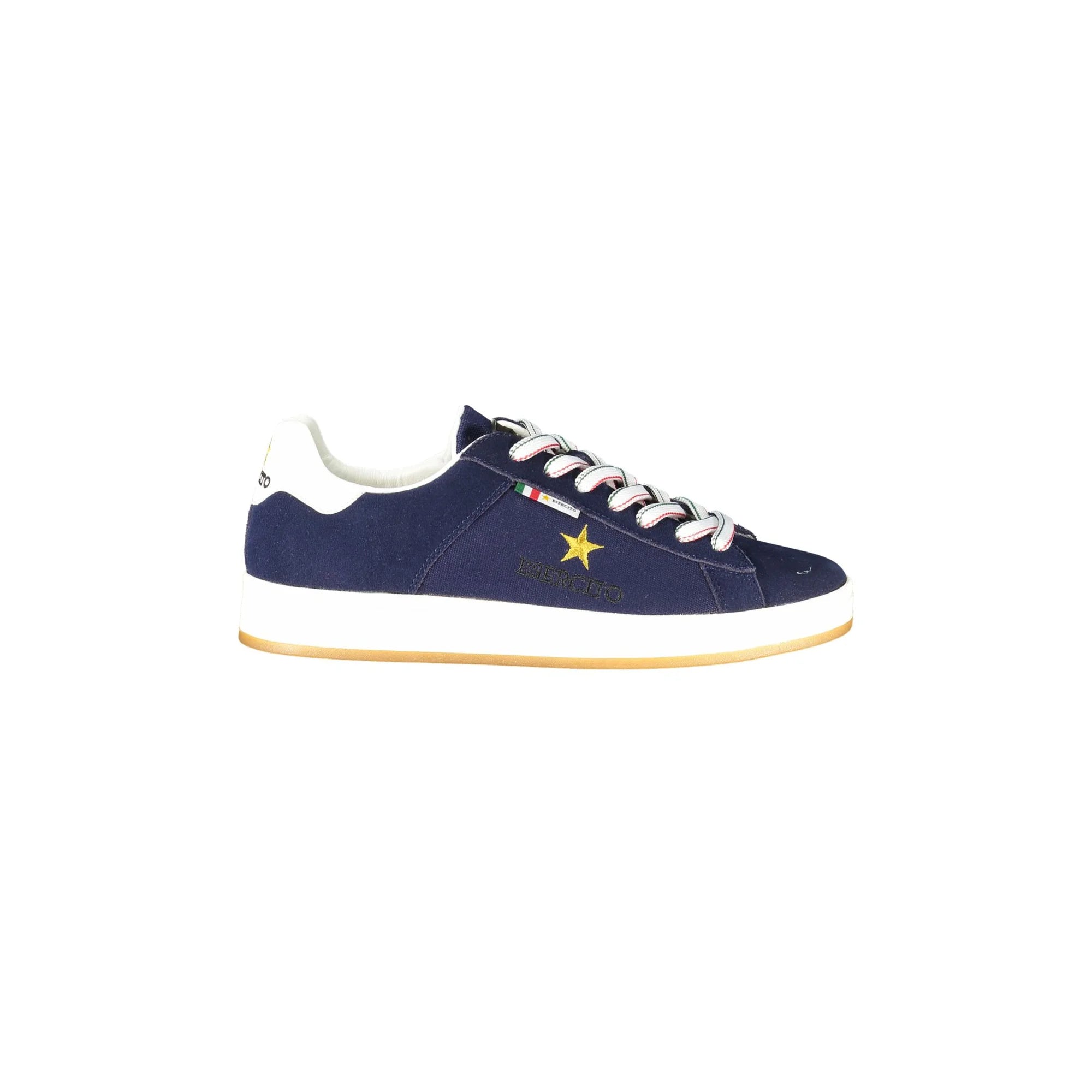 ESERCITO 1659 Scarpe Sneakers Uomo Blu con Dettagli a Contrasto - foto prodotto