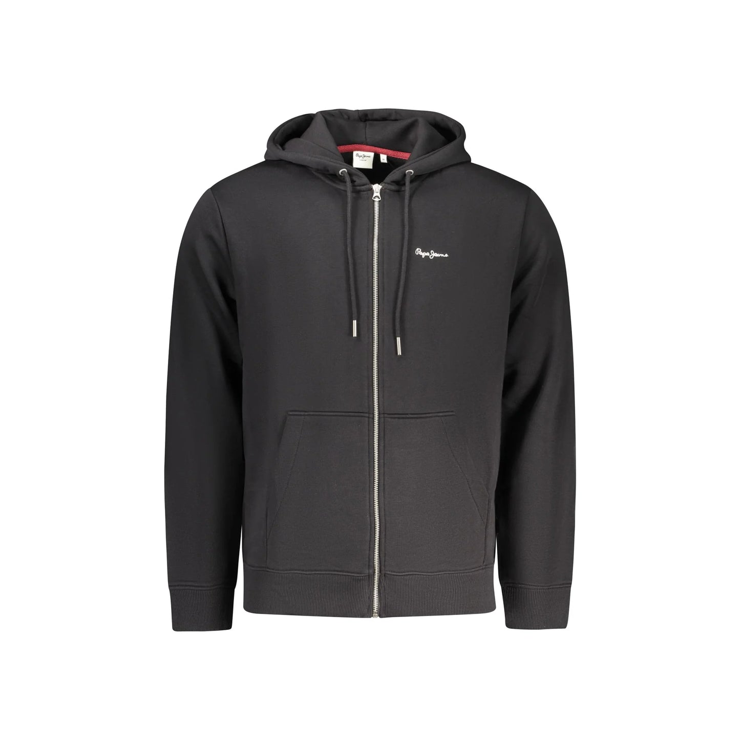Pepe Jeans Felpa Maniche Lunghe Uomo Nera Zip Ricamo Felpe Nero - foto prodotto