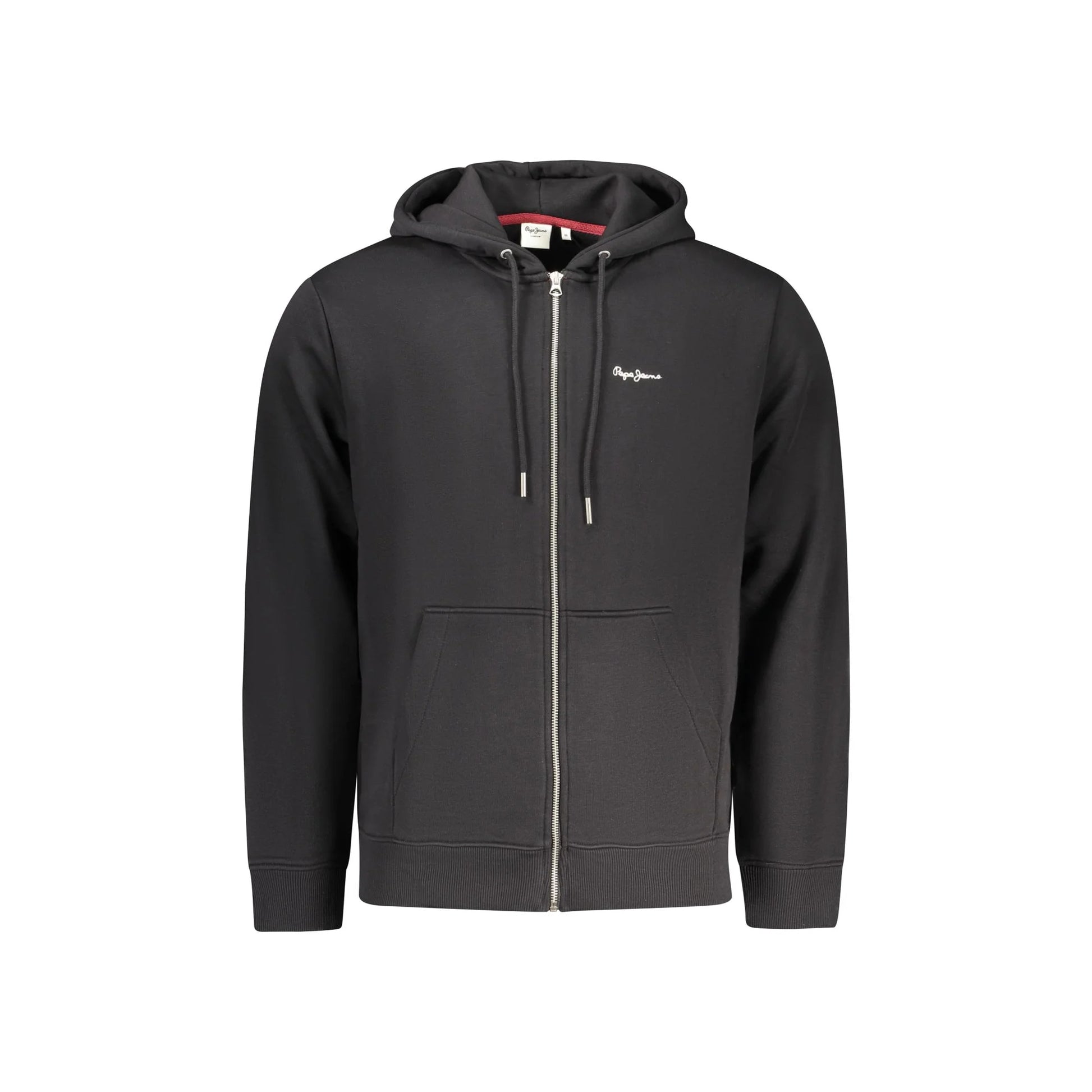 Pepe Jeans Felpa Maniche Lunghe Uomo Nera Zip Ricamo Felpe Nero - foto prodotto