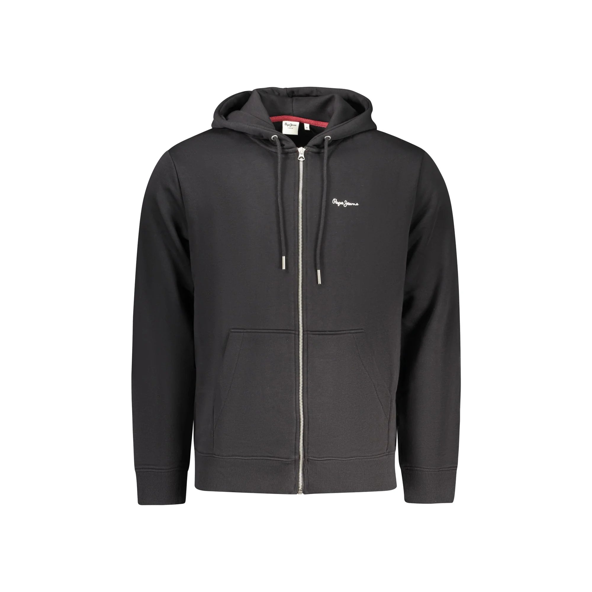 Pepe Jeans Felpa Maniche Lunghe Uomo Nera Zip Ricamo Felpe Nero - foto prodotto