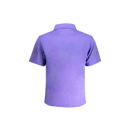 La Martina Polo Maniche Corte Uomo Viola Ricamo - vista 2