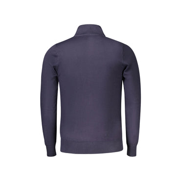 Coveri Moving Maglia Cardigan Uomo Blu Ricamo Maglie - vista 2