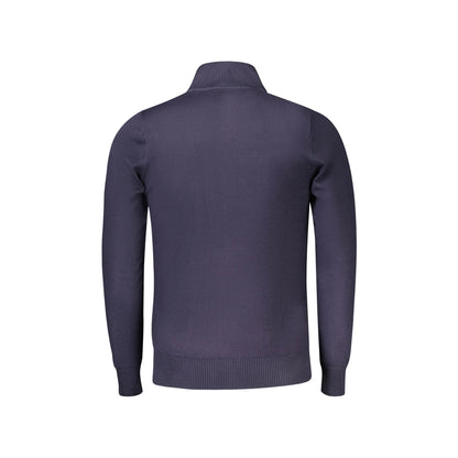 Coveri Moving Maglia Cardigan Uomo Blu Ricamo Maglie - vista 2