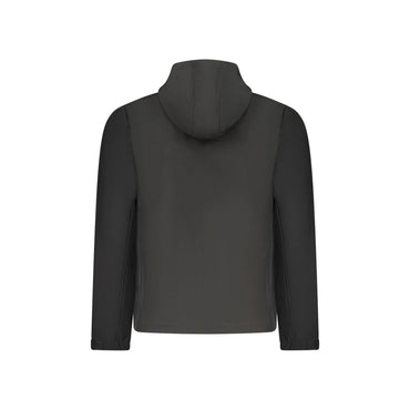 U.S. Grand Giubbotto Uomo Nero Soft Shell Cappuccio Tasche Logo Giubbotti e Giacche - vista 2