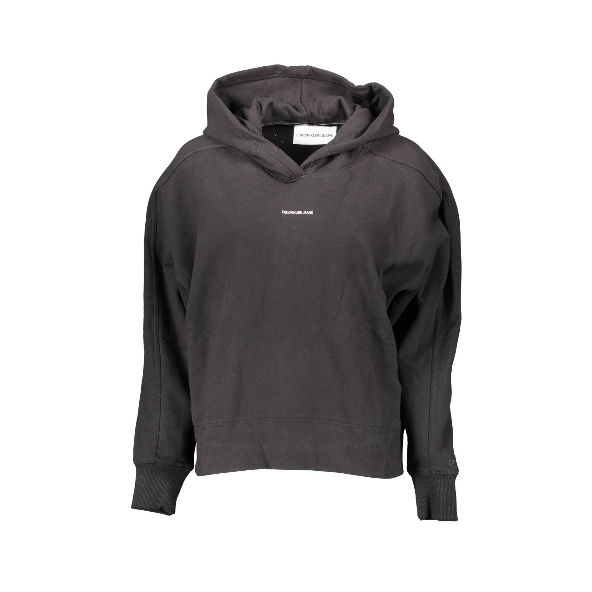 Calvin Klein Felpa Maniche Lunghe Donna Nera Stampa Felpe Nero - foto prodotto