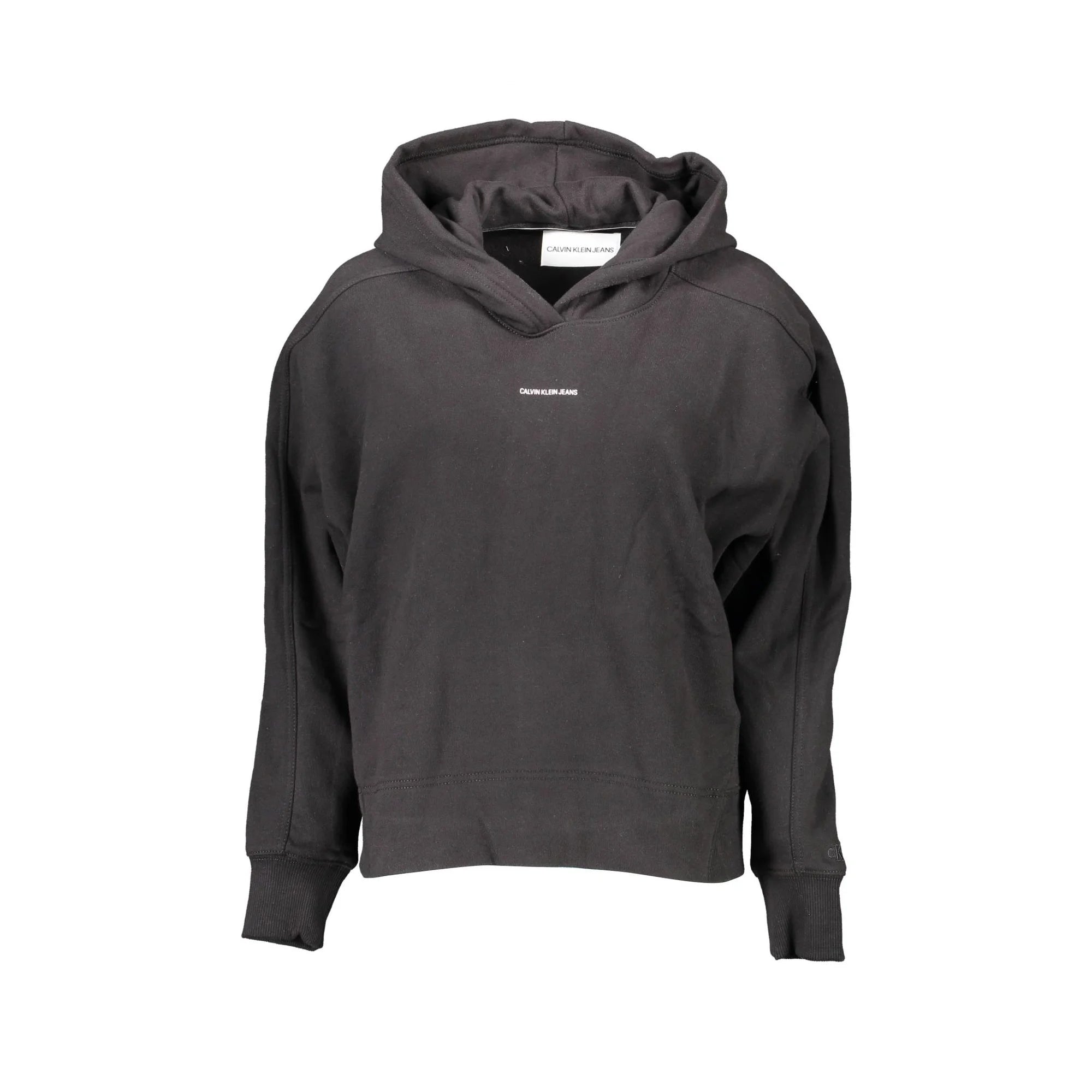 Calvin Klein Felpa Maniche Lunghe Donna Nera Stampa Felpe Nero - foto prodotto