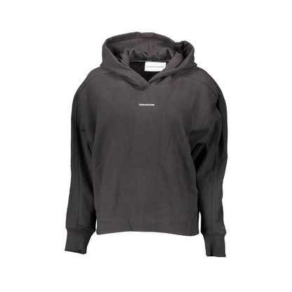 Calvin Klein Felpa Maniche Lunghe Donna Nera Stampa Felpe Nero - foto prodotto