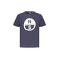 North Sails T-Shirt Maniche Corte Bambino Blu Stampa - foto prodotto