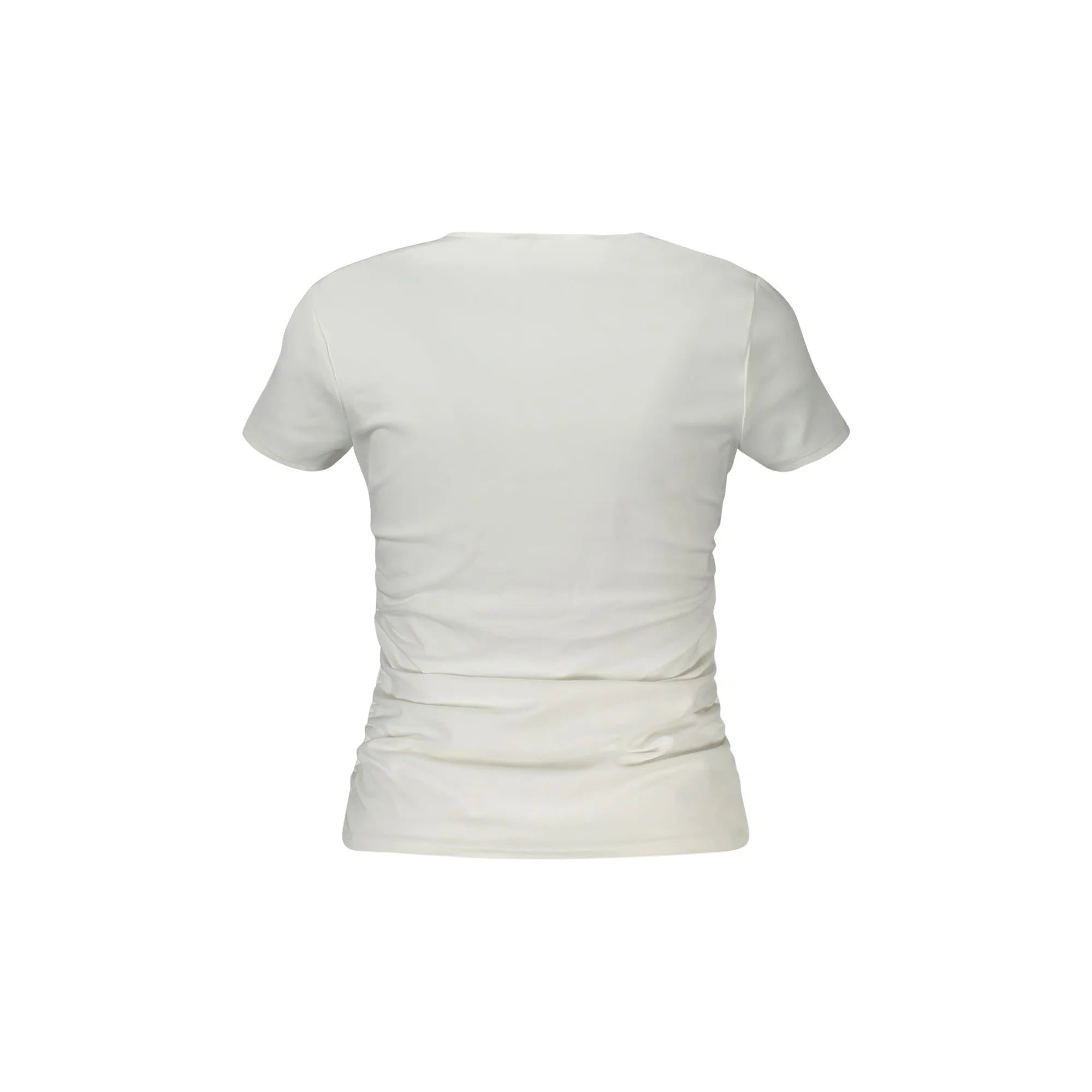 GUESS JEANS T-SHIRT MANICHE CORTE DONNA BIANCO
