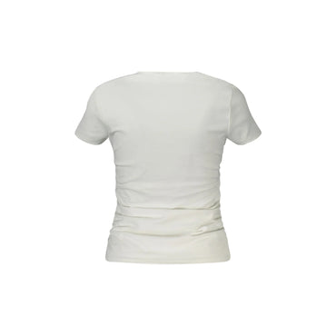 Guess Jeans T-Shirt Maniche Corte Donna Bianca Logo bianco - vista 2