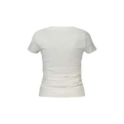 Guess Jeans T-Shirt Maniche Corte Donna Bianca Logo bianco - vista 2
