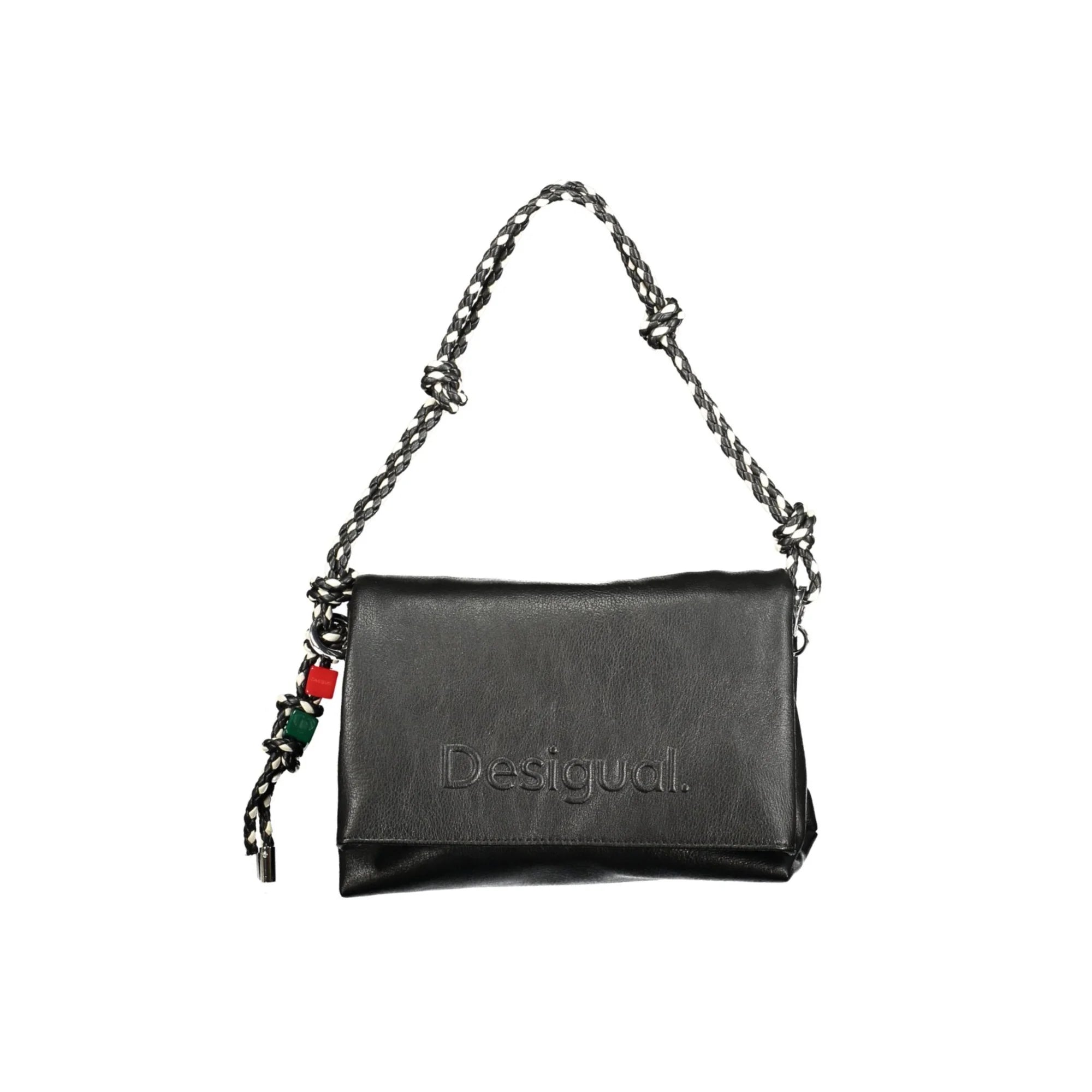 Desigual Borsa a Spalla Donna Nera Logo Borse Nero - foto prodotto